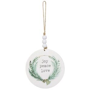 New Collins Painting Christmas beaded ornament joy peace love